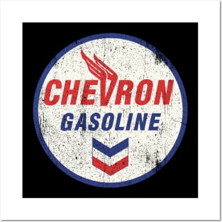 Chevron Gasoline vintage style logo Posters and Art